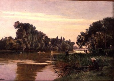 Poika kalastaa tekijältä Paul Jean Marie Sain